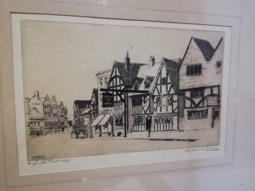 Beautiful Original vintage Etching by E. J Mayberry!!!!!