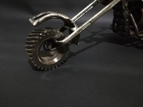 Large metal Art  motorcycle for mancave!!!!