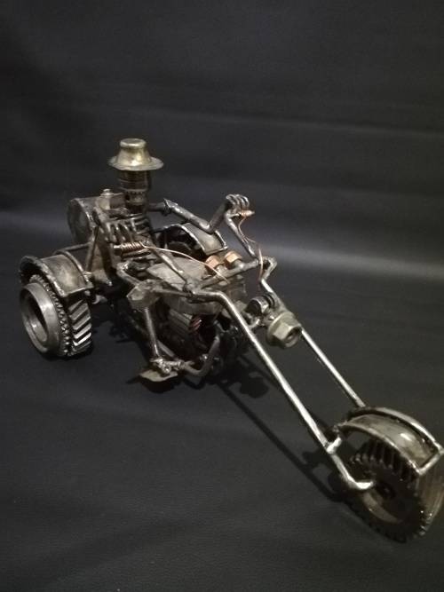 Large metal Art  motorcycle for mancave!!!!