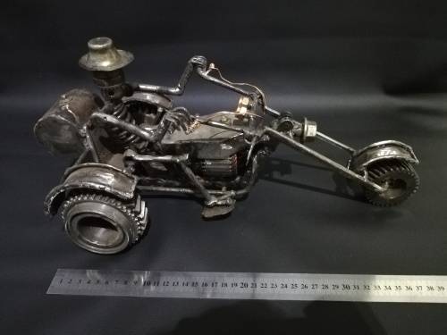 Large metal Art  motorcycle for mancave!!!!