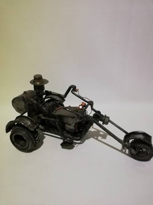 Large metal Art  motorcycle for mancave!!!!