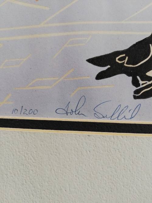 Original John Sollid block print 10/200 signed !!!
