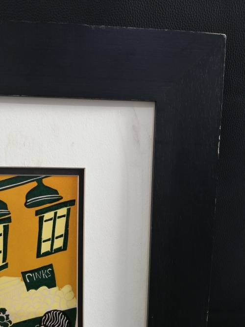 Original John Sollid block print 10/200 signed !!!