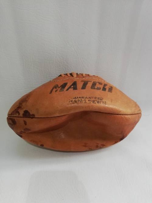 Rare vintage leather SPRINGBOK ball signed SA vs France!!!!!!!