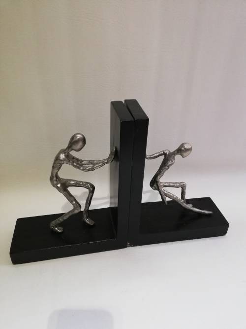 Two large metal Bookends bid for both!!!!