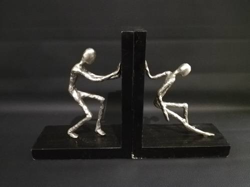 Two large metal Bookends bid for both!!!!