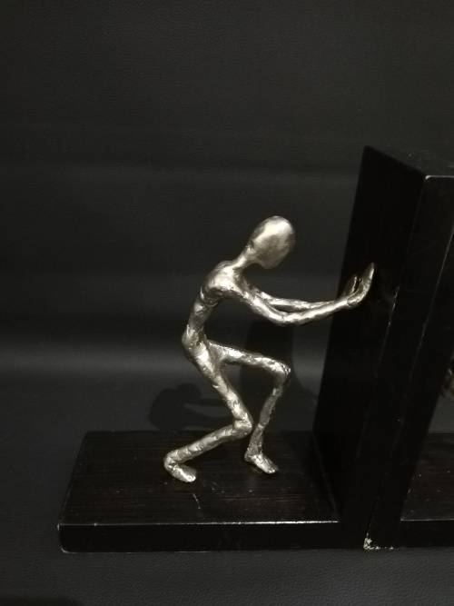 Two large metal Bookends bid for both!!!!