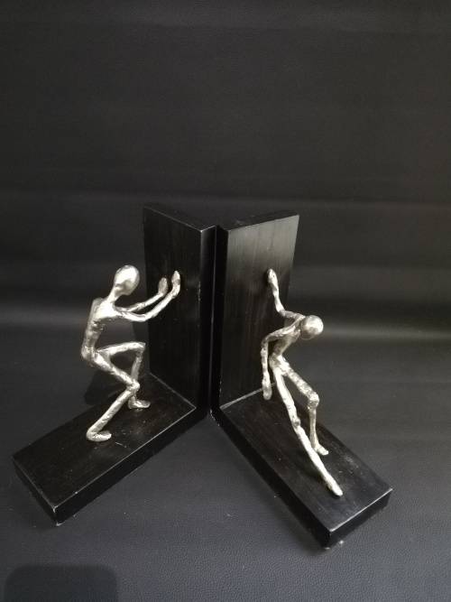 Two large metal Bookends bid for both!!!!