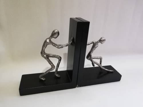 Two large metal Bookends bid for both!!!!
