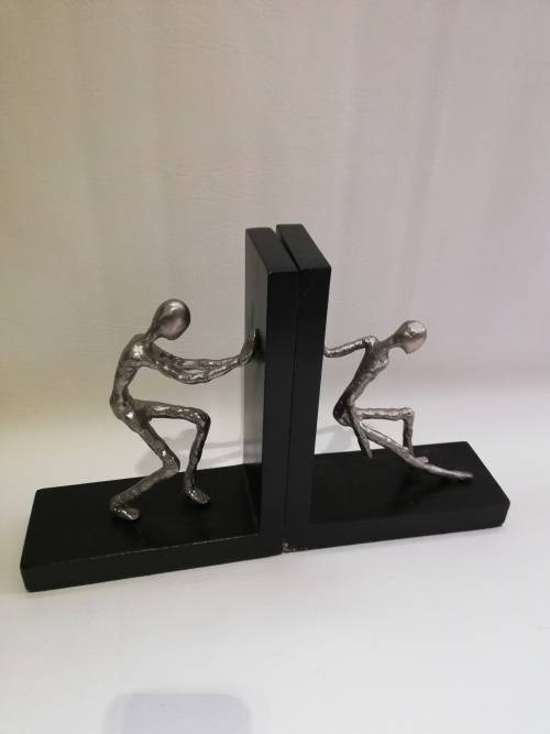 Two large metal Bookends bid for both!!!!