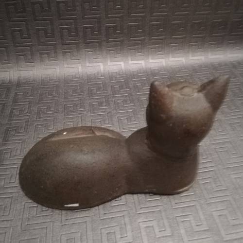 Solide cast Iron cat figure 16 cm in length!!!
