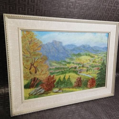 Stunning original landscape oil on board painting by M. M Koch 1981!!!!!