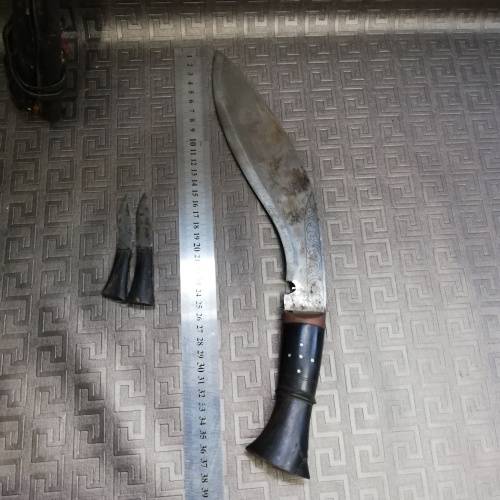 Large vintage rare knife in leather case!!!!