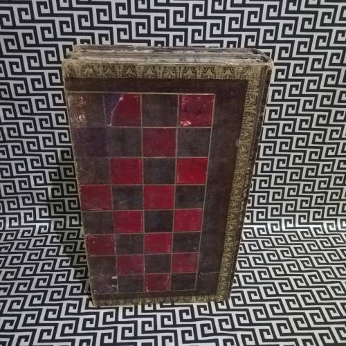Super large 47cm chess and checkers bookcase boardgame!!!!!