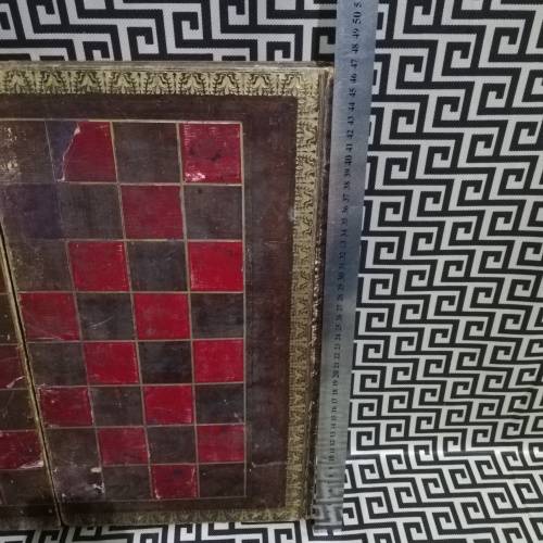 Super large 47cm chess and checkers bookcase boardgame!!!!!