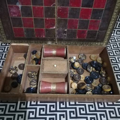 Super large 47cm chess and checkers bookcase boardgame!!!!!