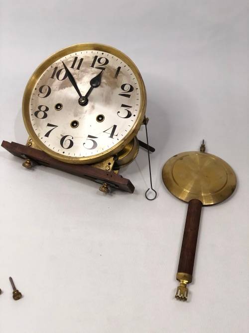 BEAUTIFUL VINTAGE SUPER LARGE CLOCK H.O.C MAKE MADE IN WURTTEMBERG GERMANY NOT TESTED!!!!