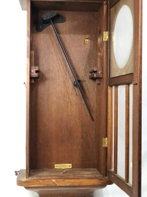 BEAUTIFUL VINTAGE SUPER LARGE CLOCK H.O.C MAKE MADE IN WURTTEMBERG GERMANY NOT TESTED!!!!