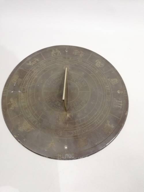 Rare vintage Solid  brass Sundial!!!!