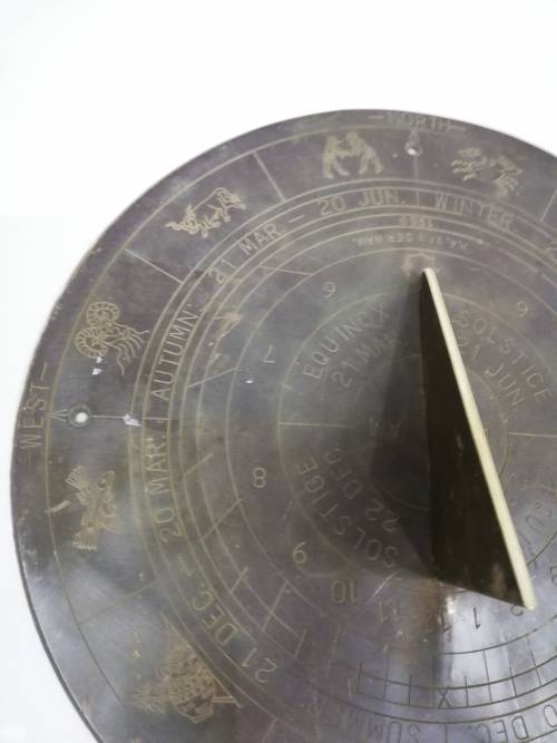 Rare vintage Solid  brass Sundial!!!!