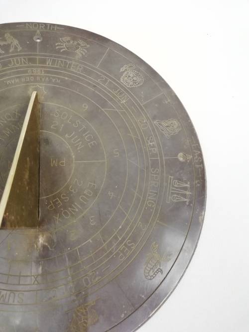 Rare vintage Solid  brass Sundial!!!!