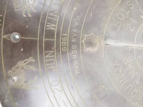 Rare vintage Solid  brass Sundial!!!!