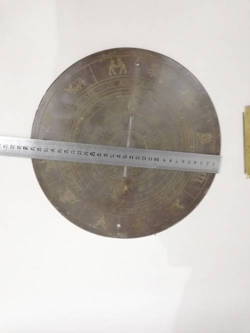 Rare vintage Solid  brass Sundial!!!!