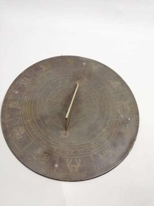 Rare vintage Solid  brass Sundial!!!!