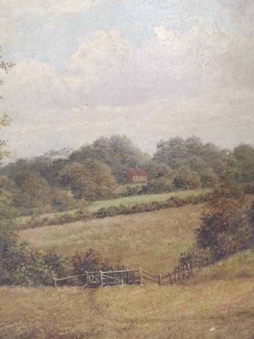 ANTIQUE PAINTING OIL ON CONVASE LARGE NOT SIGNED BUT BACK PAPER SAYSB NO2 JOHN ANDERSON STUNNING!!!!