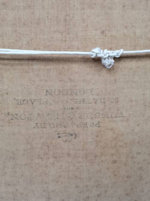 ANTIQUE PAINTING OIL ON CONVASE LARGE NOT SIGNED BUT BACK PAPER SAYSB NO2 JOHN ANDERSON STUNNING!!!!