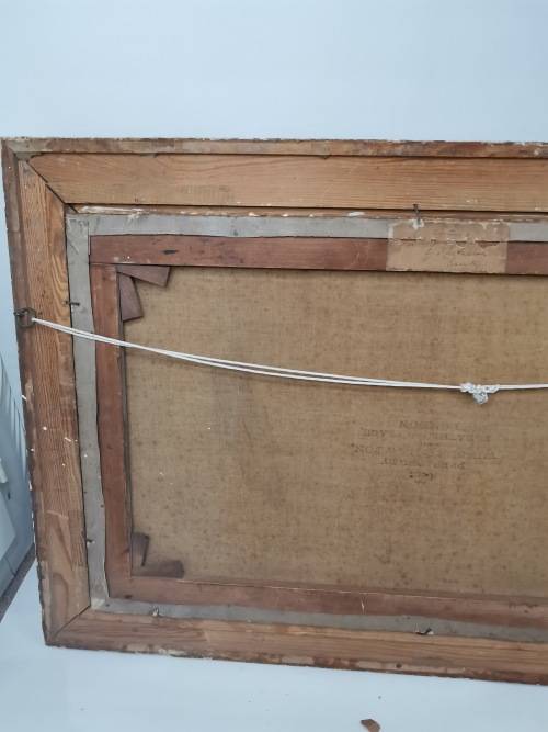 ANTIQUE PAINTING OIL ON CONVASE LARGE NOT SIGNED BUT BACK PAPER SAYSB NO2 JOHN ANDERSON STUNNING!!!!