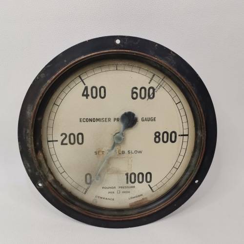 LARGE 24CM SOLIDE PRESSURE GAUGE DEWRANCE LONDON!!!!!