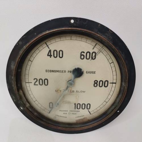 LARGE 24CM SOLIDE PRESSURE GAUGE DEWRANCE LONDON!!!!!