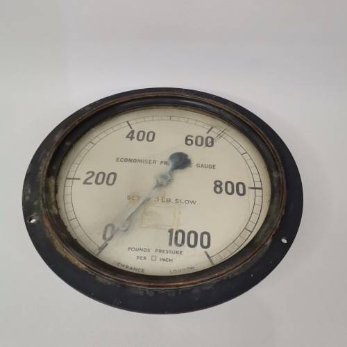 LARGE 24CM SOLIDE PRESSURE GAUGE DEWRANCE LONDON!!!!!