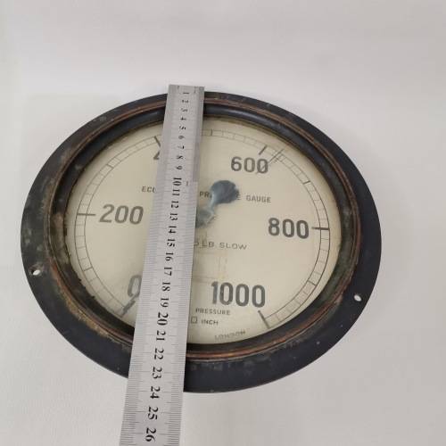 LARGE 24CM SOLIDE PRESSURE GAUGE DEWRANCE LONDON!!!!!