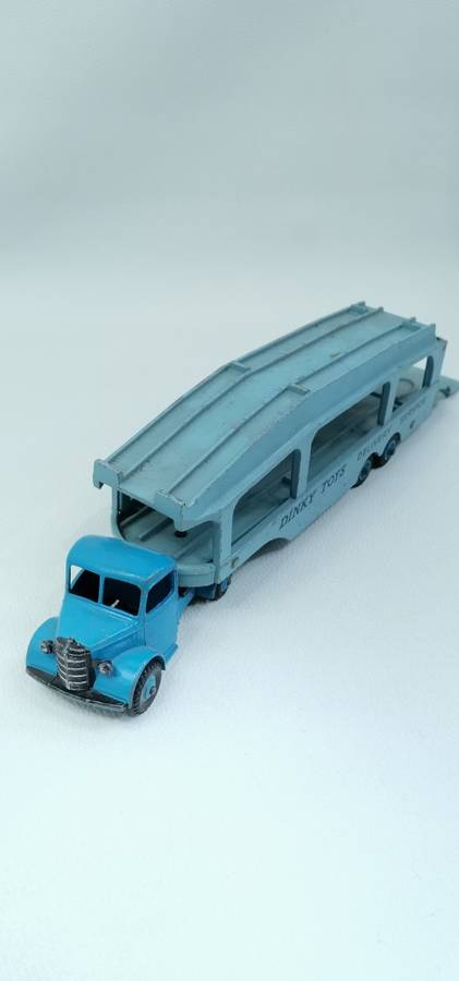 RARE DINKY SUPERTOYS BEDFORD MACCANO TRUCK AND PULLMORE CAR TRANSPORTER!!!