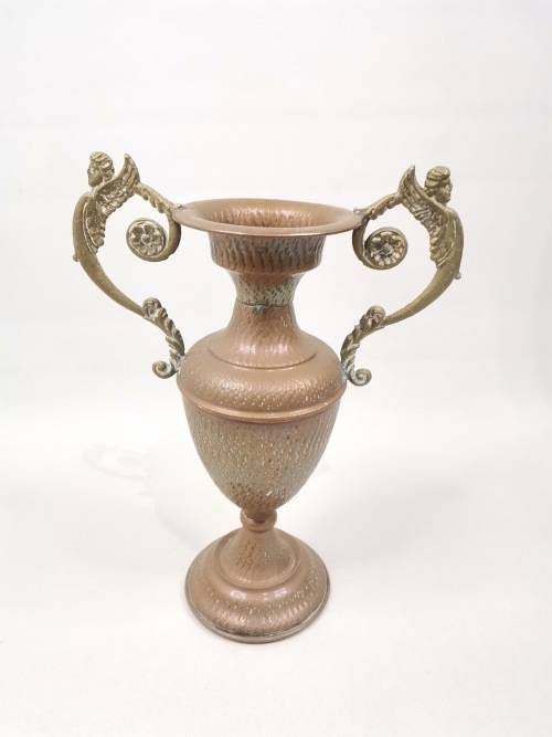 Absolutely beautiful vintage art deco copper and brass vase 32cm Large!!!!