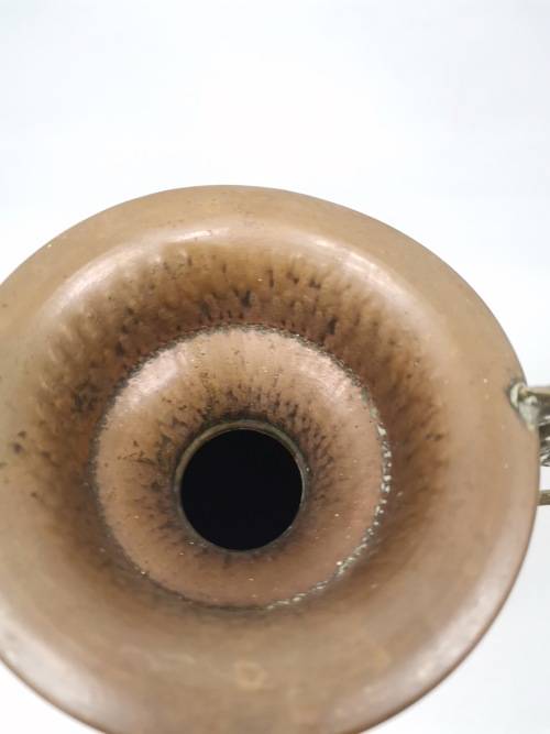 Absolutely beautiful vintage art deco copper and brass vase 32cm Large!!!!