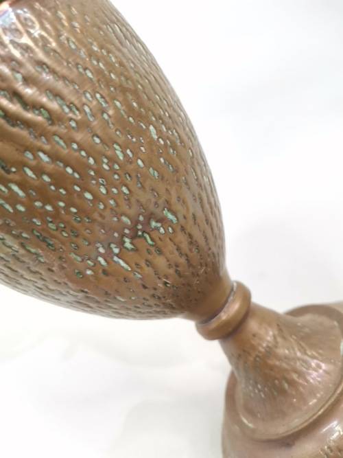 Absolutely beautiful vintage art deco copper and brass vase 32cm Large!!!!