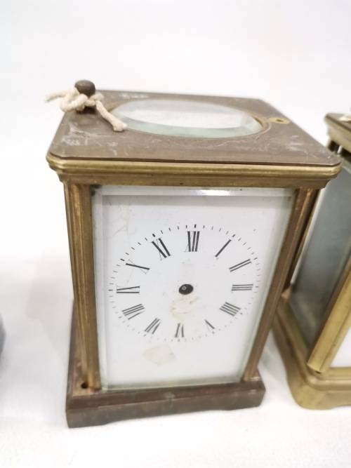 VINTAGE BRASS FRENCH CLOCKS FOR SPARES BID FOR ALL!!!