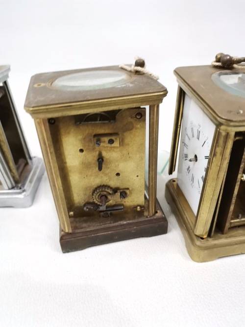 VINTAGE BRASS FRENCH CLOCKS FOR SPARES BID FOR ALL!!!