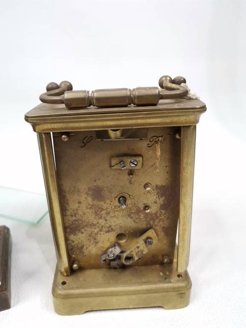 VINTAGE BRASS FRENCH CLOCKS FOR SPARES BID FOR ALL!!!