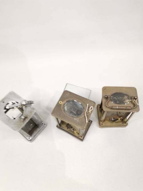 VINTAGE BRASS FRENCH CLOCKS FOR SPARES BID FOR ALL!!!