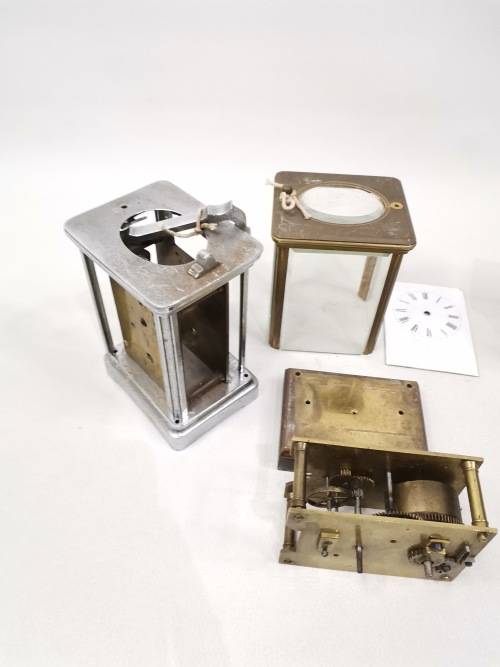 VINTAGE BRASS FRENCH CLOCKS FOR SPARES BID FOR ALL!!!