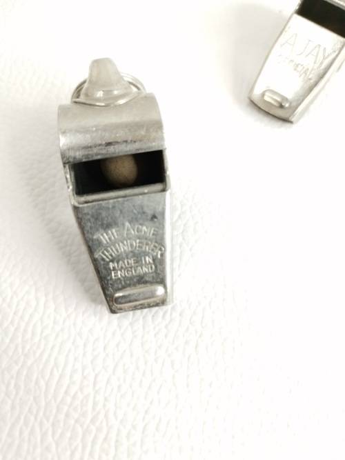 VINTAGE MADE IN ENGLAND WHISTLE BID FOR BOTH!!!