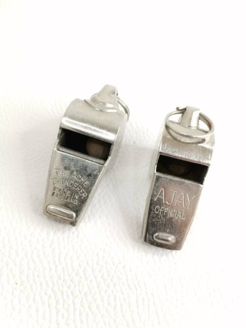 VINTAGE MADE IN ENGLAND WHISTLE BID FOR BOTH!!!