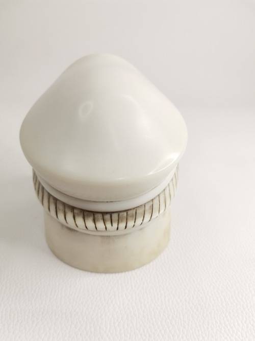 SUPER RARE MOST  DESIRABLE JOHN BICCARD CRUSHED MARBLE  SCULPTURE PIE FACE 10CM TALL!! !!!!