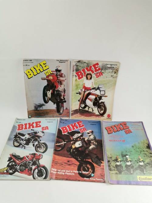 Collection of Bikers SA MAGAZINES from 1985!!!!