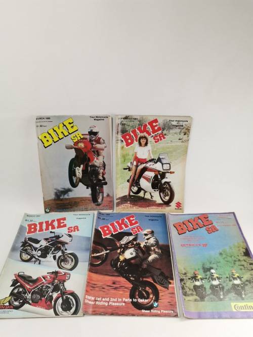 Collection of Bikers SA MAGAZINES from 1985!!!!