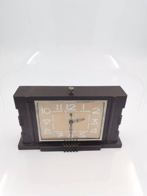 RARE 1930S ART DECO BAKELITE FRENCH  CLOCK BY JAPY NOT  TESTED!!!!
